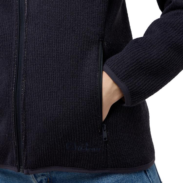 Jack Wolfskin Jack Wolfskin KAMINFEUER HOODED JKT W Fleecejacke Damen - dark navy - 2 | SportScheck