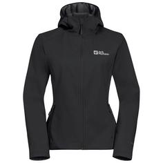 Jack Wolfskin BORNBERG HOODY W Softshelljacke Damen black