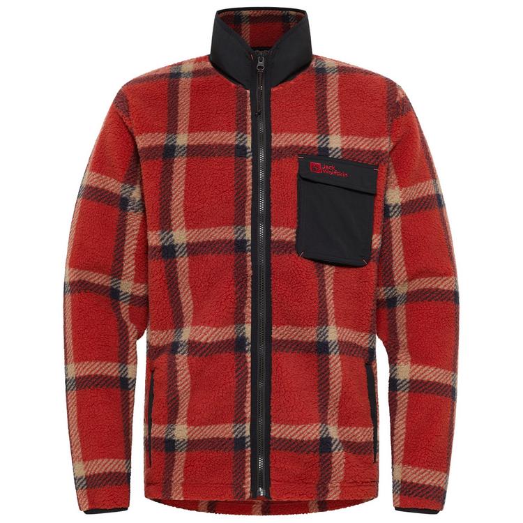 Jack Wolfskin Jack Wolfskin FELSLICHT CHECK JKT M Fleecejacke Herren - intense rust - 0 | SportScheck