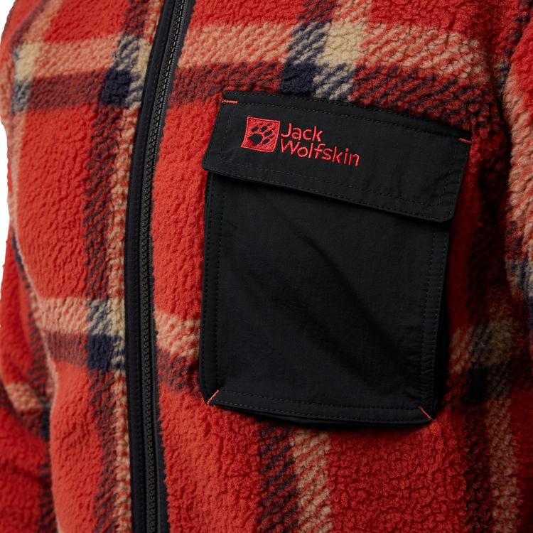 Jack Wolfskin Jack Wolfskin FELSLICHT CHECK JKT M Fleecejacke Herren - intense rust - 2 | SportScheck