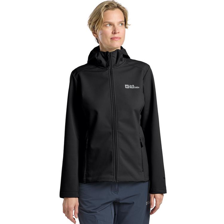 Jack Wolfskin Jack Wolfskin BORNBERG HOODY W Softshelljacke Damen - black - 5 | SportScheck