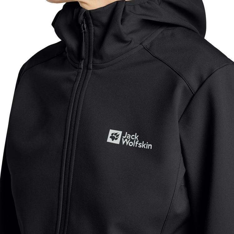 Jack Wolfskin Jack Wolfskin BORNBERG HOODY W Softshelljacke Damen - black - 8 | SportScheck