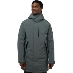 Rückansicht von Jack Wolfskin BRANDENBURGER COAT M Parka Herren slate green