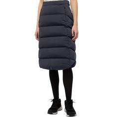 Rückansicht von Jack Wolfskin MORGENTAU SKIRT W Outdoorrock Damen dark navy