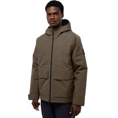 Rückansicht von Jack Wolfskin TEMPELTOR JKT M Funktionsjacke Herren cold coffee