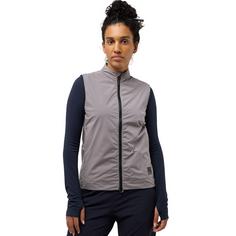 Rückansicht von Jack Wolfskin BIKE COMMUTE XT VEST W Fahrradweste Damen dark taupe