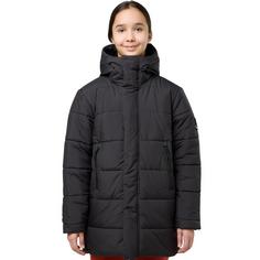 Rückansicht von Jack Wolfskin TEEN INS LONG JACKET Y Funktionsjacke Kinder granite black