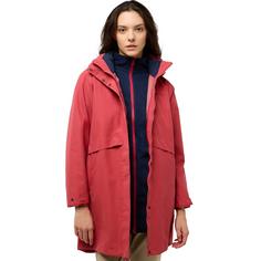 Rückansicht von Jack Wolfskin BAYLIGHT 3IN1 COAT W Funktionsmantel Damen red coral