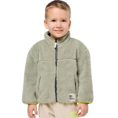 Rückansicht von Jack Wolfskin SMILEYWORLD FLEECE JKT K Fleecejacke Kinder mint leaf