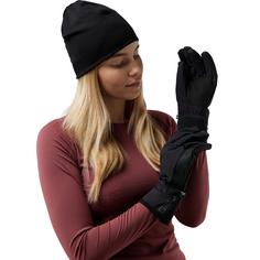 Rückansicht von Jack Wolfskin GLEAM GLOVES Handschuhe black