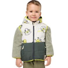 Rückansicht von Jack Wolfskin SMILEYWORLD INS VEST K Outdoorweste Kinder slate green