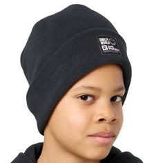 Rückansicht von Jack Wolfskin SMILEYWORLD TEEN BEANIE Stirnband Kinder granite black