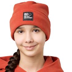 Rückansicht von Jack Wolfskin SMILEYWORLD TEEN BEANIE Stirnband Kinder intense rust