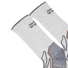 Rückansicht von Jack Wolfskin VOJO SOCK CL C Socken light grey