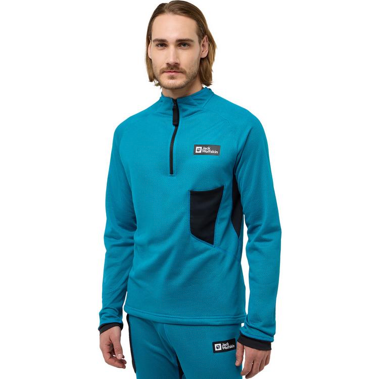 Jack Wolfskin Jack Wolfskin EXPDN OCTA HZ M Funktionsshirt Herren - everest blue - 0 | SportScheck