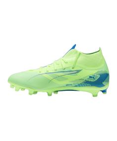 Rückansicht von PUMA ULTRA 5 Match+ FG/AG Lights Out Fußballschuhe gruenweiss