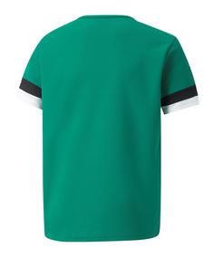 Rückansicht von PUMA teamRISE Trikot Kids Hell Fußballtrikot Kinder gruenschwarzweiss
