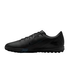 Rückansicht von Nike Air Zoom Mercurial Vapor XVI Academy TF Fußballschuhe schwarzschwarz