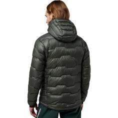 Rückansicht von Jack Wolfskin ALPSPITZE DOWN HOODY M Daunenjacke Herren slate green