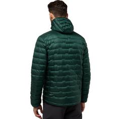 Rückansicht von Jack Wolfskin PASSAMANI DOWN HOODY M Daunenjacke Herren black olive