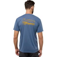 Rückansicht von Jack Wolfskin VONNAN GRAPHIC T M Funktionsshirt Herren EXPLORE wild blossom