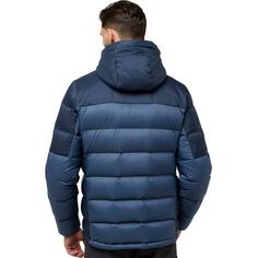 Rückansicht von Jack Wolfskin NEBELHORN DOWN HOODY M Daunenjacke Herren nature blue