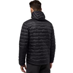 Rückansicht von Jack Wolfskin PASSAMANI DOWN HOODY M Daunenjacke Herren phantom