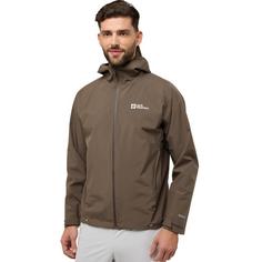 Rückansicht von Jack Wolfskin PRELIGHT 2L INS JKT M Fahrradjacke Herren cold coffee