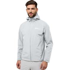 Rückansicht von Jack Wolfskin PRELIGHT 2L INS JKT M Fahrradjacke Herren cool grey