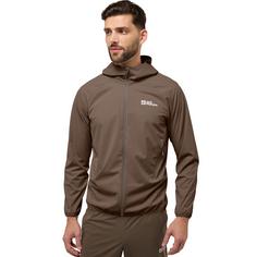 Rückansicht von Jack Wolfskin PRELIGHT PRO JKT M Funktionsjacke Herren cold coffee