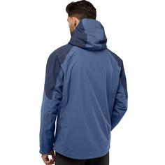 Rückansicht von Jack Wolfskin EAGLE PEAK 2L JKT M Fahrradjacke Herren nature blue