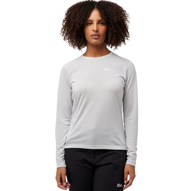 Jack Wolfskin Jack Wolfskin VONNAN LS T W Funktionsshirt Damen - cool grey - 0 | SportScheck