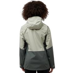 Rückansicht von Jack Wolfskin GLAABACH 3IN1 JKT W Doppeljacke Damen slate green