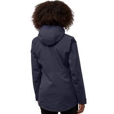 Rückansicht von Jack Wolfskin HUNBERG 3IN1 JKT W Doppeljacke Damen mineral red