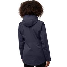 Rückansicht von Jack Wolfskin HUNBERG 3IN1 JKT W Doppeljacke Damen graphite