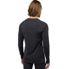 Rückansicht von Jack Wolfskin INFINITE LIGHT LS M Funktionsshirt Herren black