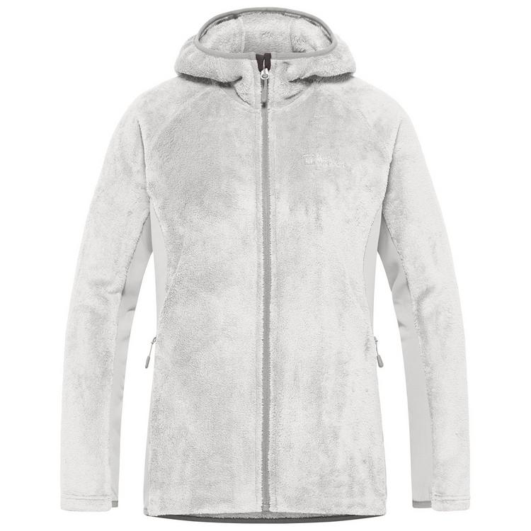 Jack Wolfskin Jack Wolfskin ROTWAND HOODED FZ W Fleecejacke Damen - oyster - 0 | SportScheck