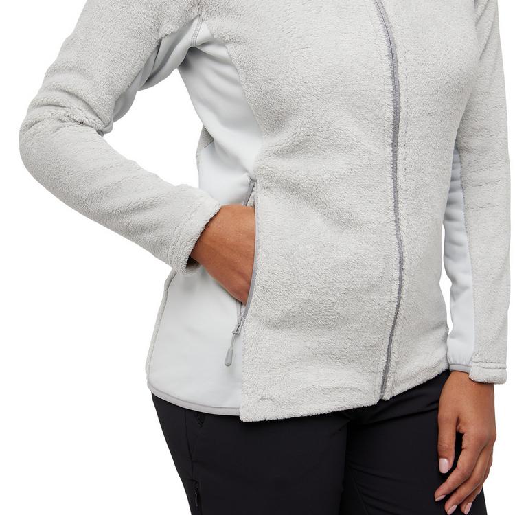 Jack Wolfskin Jack Wolfskin ROTWAND HOODED FZ W Fleecejacke Damen - oyster - 1 | SportScheck