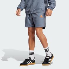 Rückansicht von adidas Tiro 25 Essentials Woven Shorts Fußballshorts Herren Team Onix / Super Orange