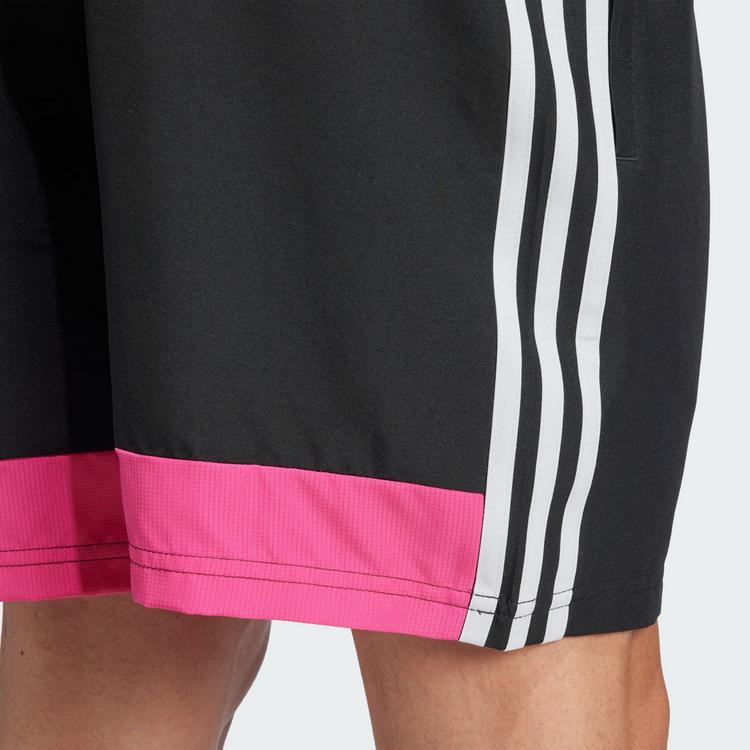 adidas adidas Tiro 25 Essentials Woven Shorts Fu&szlig;ballshorts Herren - Black / Clear Grey / Real Magenta - 1 | SportScheck