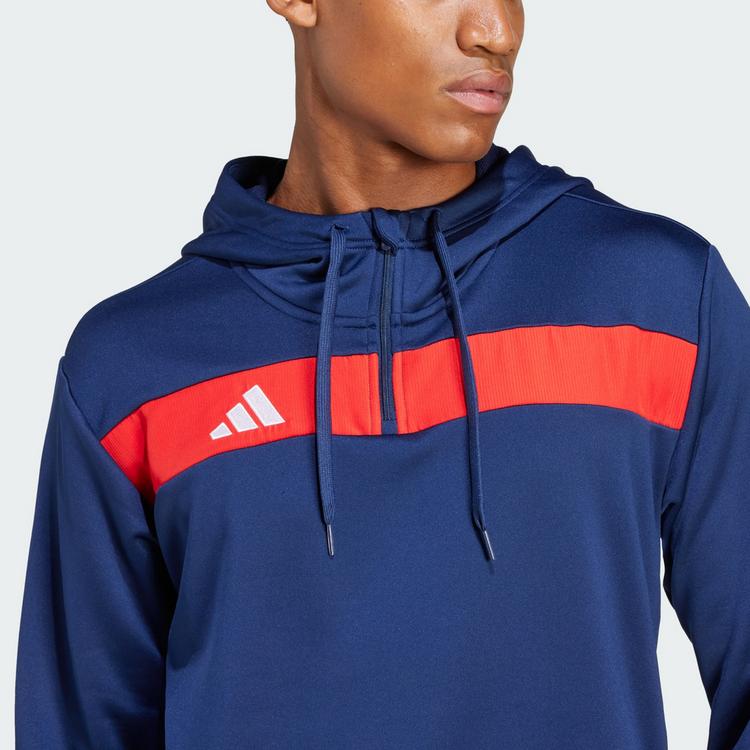 adidas adidas Tiro 25 Essentials Sweat Hoodie Hoodie Herren - Team Navy / Red - 1 | SportScheck