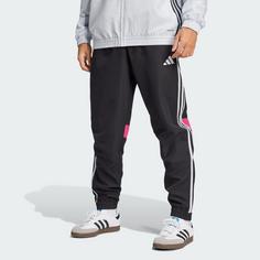 Rückansicht von adidas Tiro 25 Essentials Woven Hose Trainingshose Herren Black / Clear Grey / Real Magenta