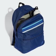 Rückansicht von adidas Rucksack Classic Back To School Stripes Rucksack Daypack Dark Blue / Royal Blue