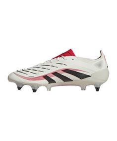 Rückansicht von adidas Predator Elite SG Fußballschuhe weissschwarzlila