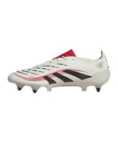 Rückansicht von adidas Predator Elite SG Champagne Fußballschuhe weissschwarz