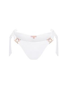 Moda Minx Amour Tie Side Brazilian Bikini Hose Damen White