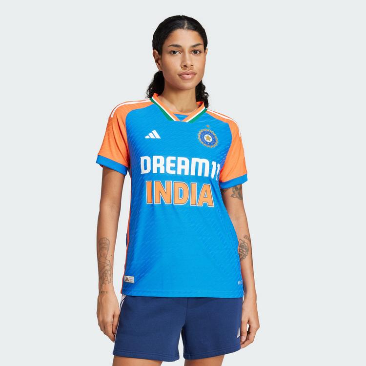adidas adidas India Cricket T20I Trikot Trikot Damen - Dark Blue / True Orange - 0 | SportScheck