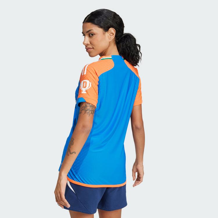 adidas adidas India Cricket T20I Trikot Trikot Damen - Dark Blue / True Orange - 1 | SportScheck