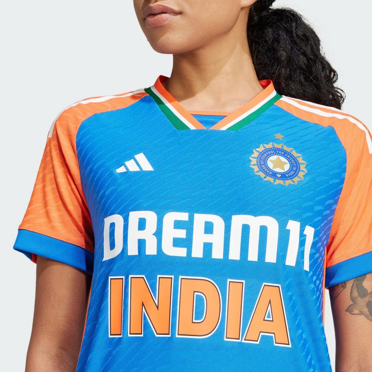 adidas adidas India Cricket T20I Trikot Trikot Damen - Dark Blue / True Orange - 0 | SportScheck