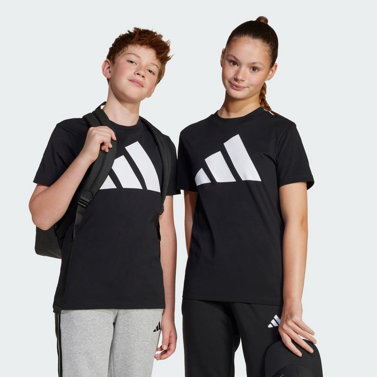 adidas adidas Essentials Kids T-Shirt Funktionsshirt Kinder - Black / White - 1 | SportScheck